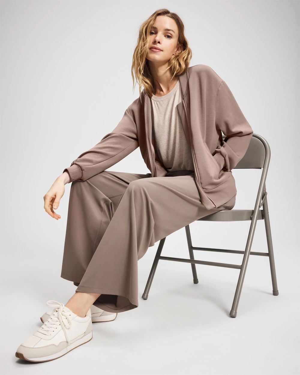 High-Waist Wide-Leg Pants click to view larger image.