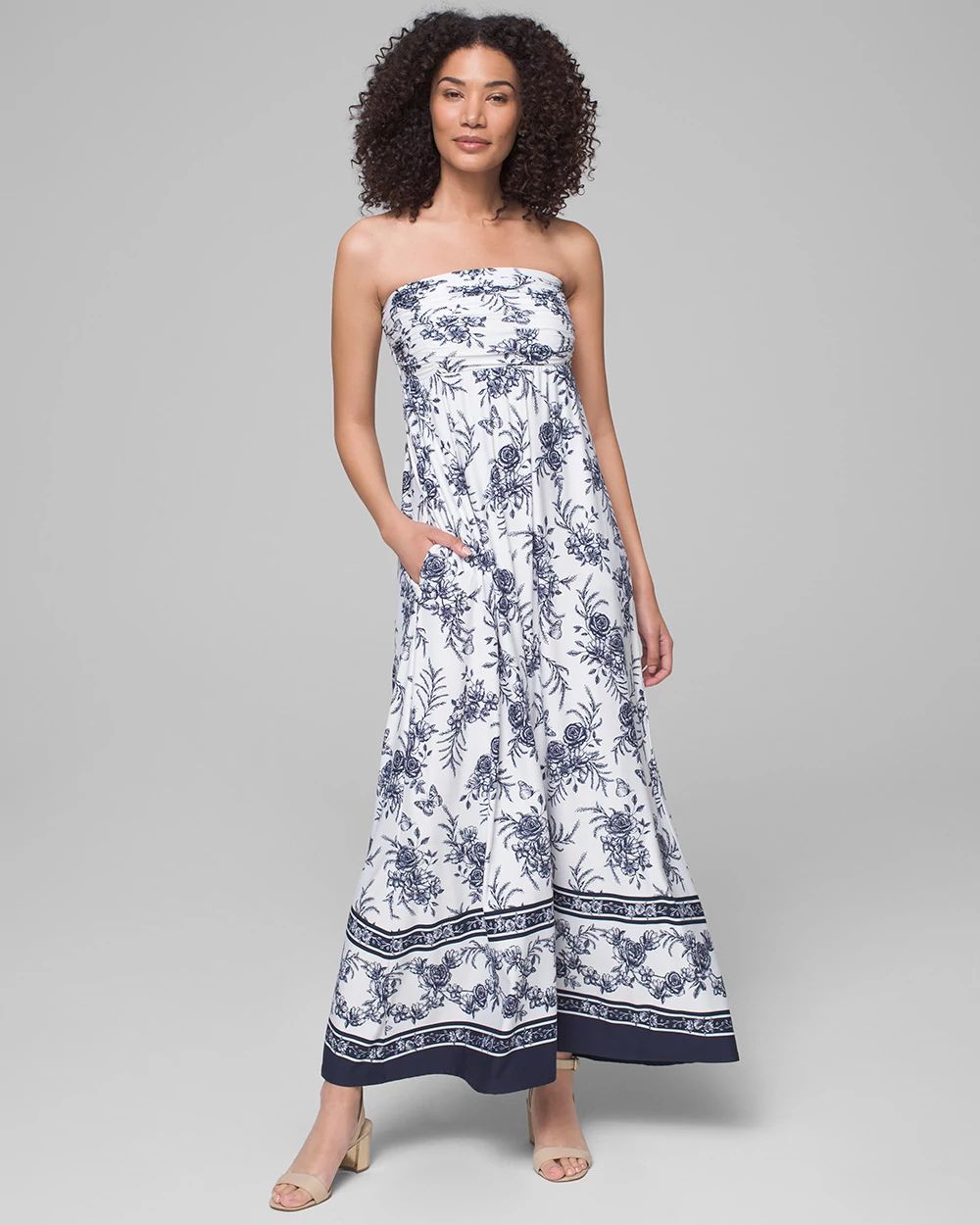 Bandeau Maxi Bra Dress With Built-In Bra