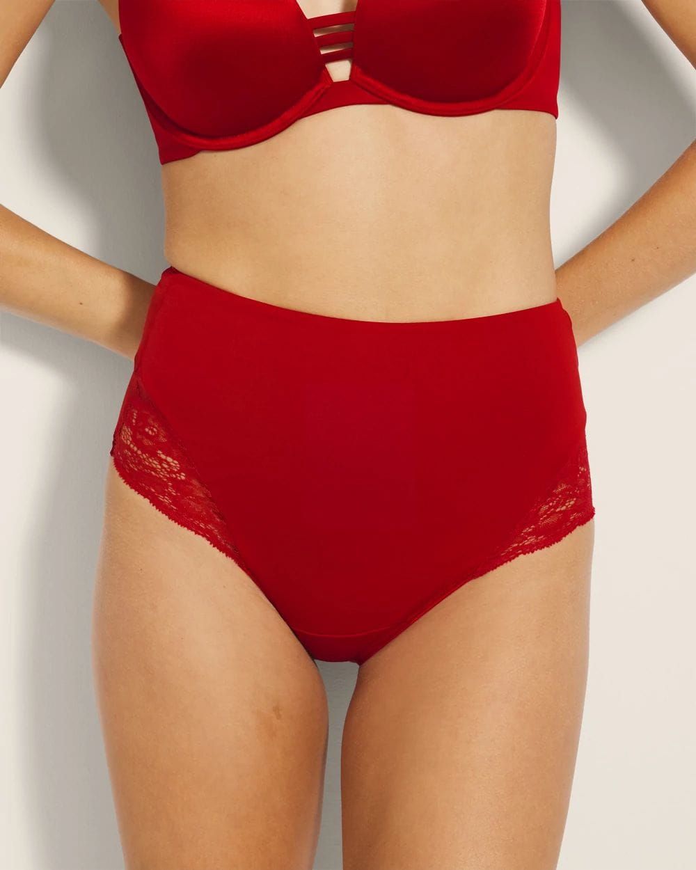 Vanishing Tummy High-Waist Brief Panty with Lace