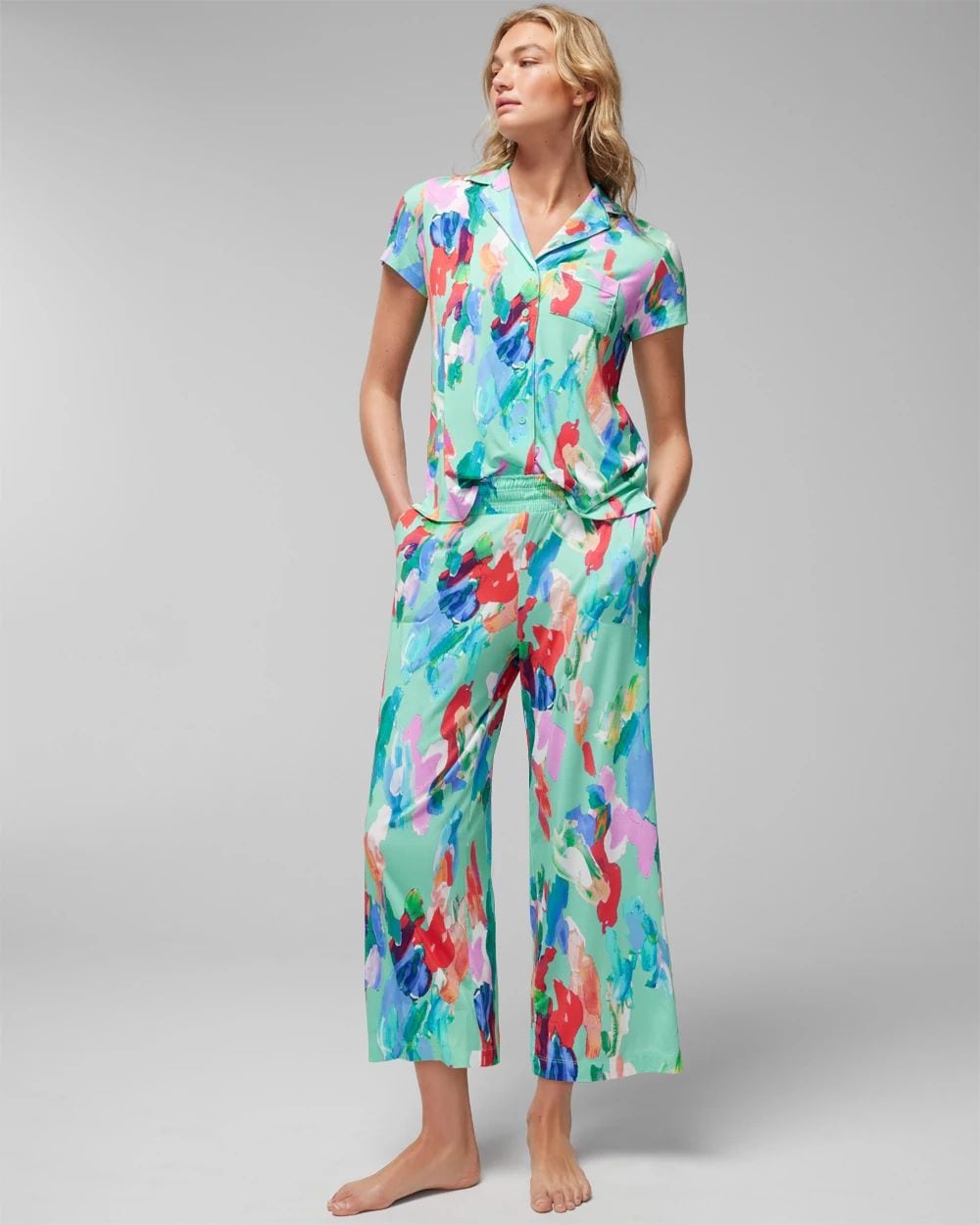 Cool Nights Cropped Pajama Pants
