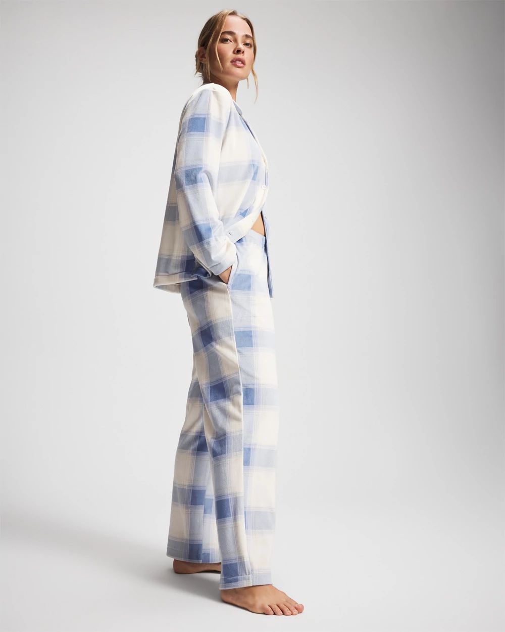 Microfleece Long Sleeve Pajama Set