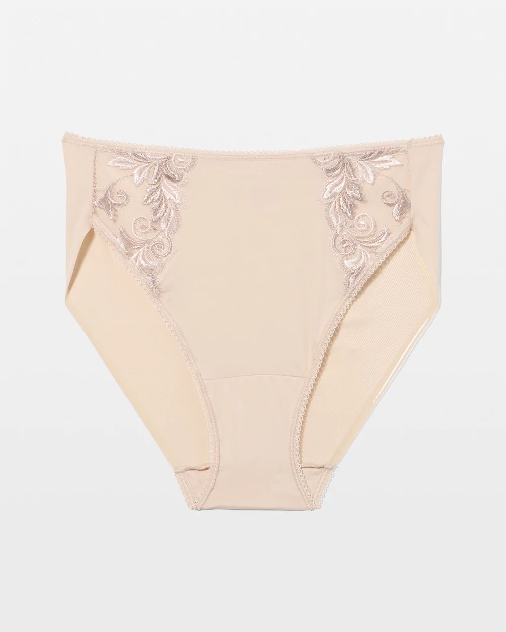 Vanishing Edge High-Leg Brief Panty with Sensuous Lace