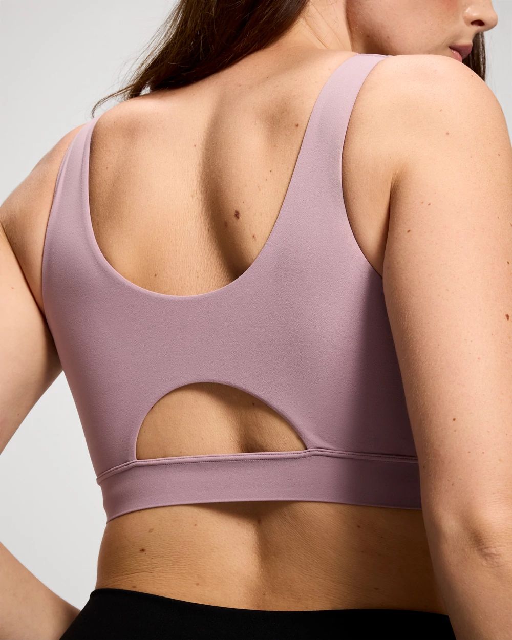 Wide Strap Yoga Bra click to view larger image.