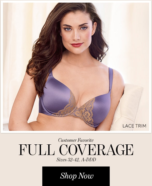 Enhancing Shape Full Coverage Lace Trim Bra - Soma