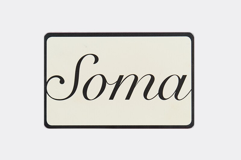 Soma store a credit card does have