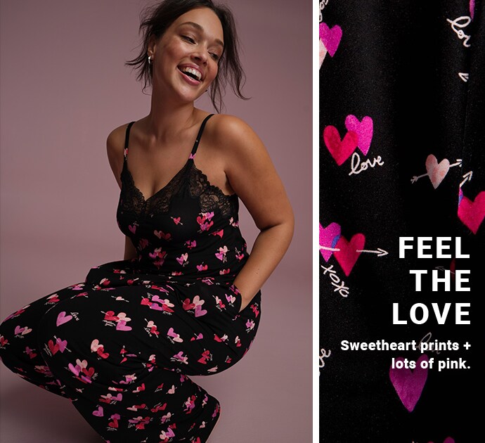 Feel the love. Sweetheart prints + lots of pink.