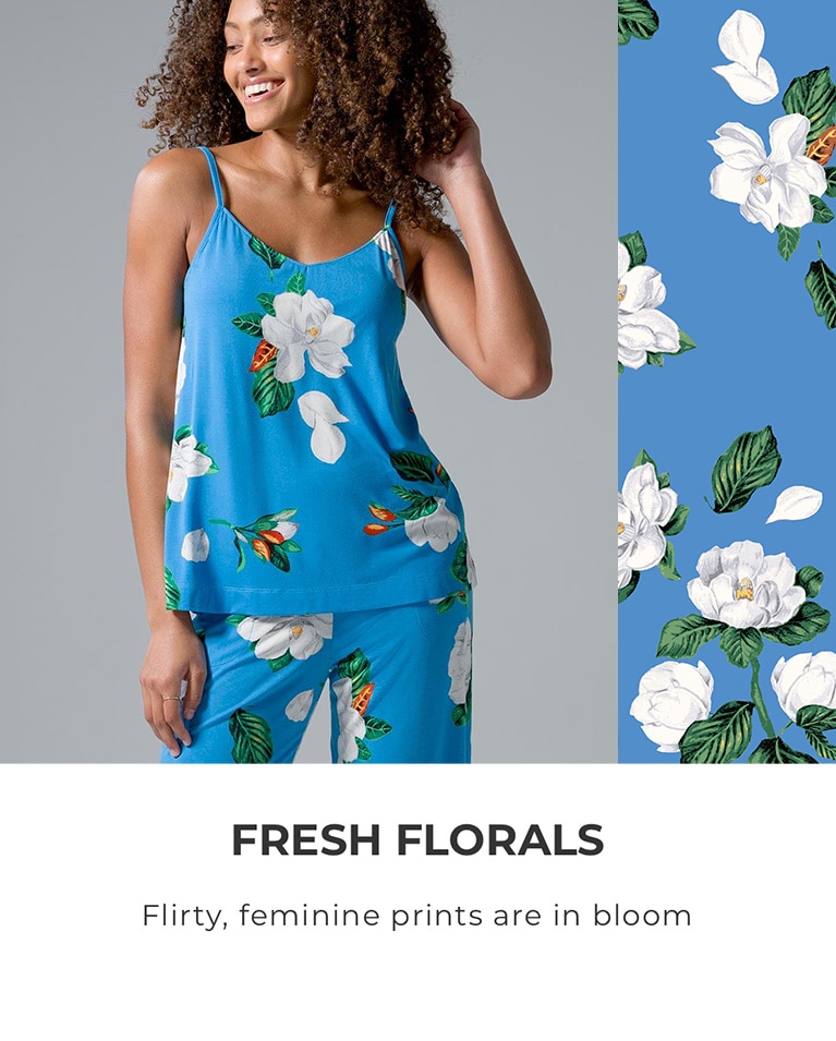 Fresh Florals. Flirty, feminine prints are in bloom.